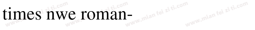 times nwe roman字体转换